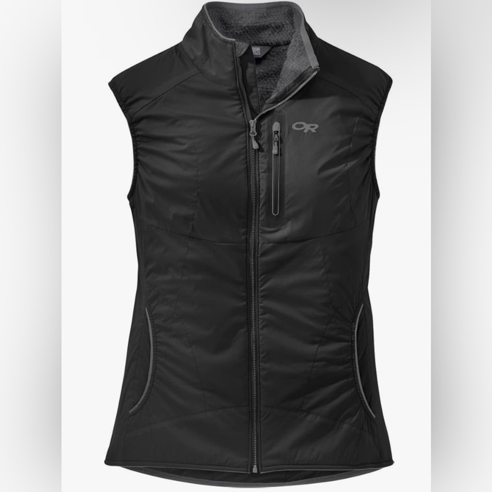 Outdoor Research Ascendant Vest S Black Fleece Wind Water Resistant Insulated
